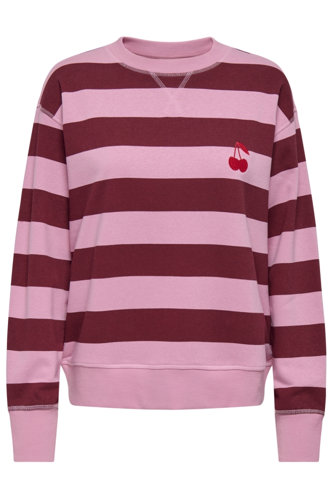 JDYBETINA L/S EMBROIDERY SWEAT JRS 15362882 CASHMERE ROSE/CASHMERE ROSE